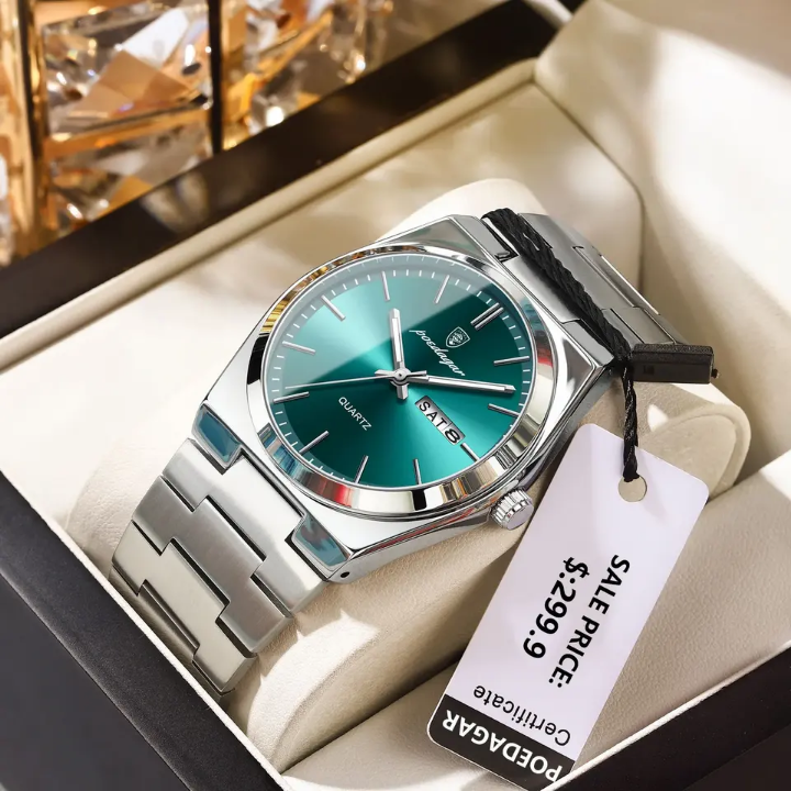 Montre Chronographe POEDAGAR Quartz : Affirme ton style avec une montre qui impose le respect