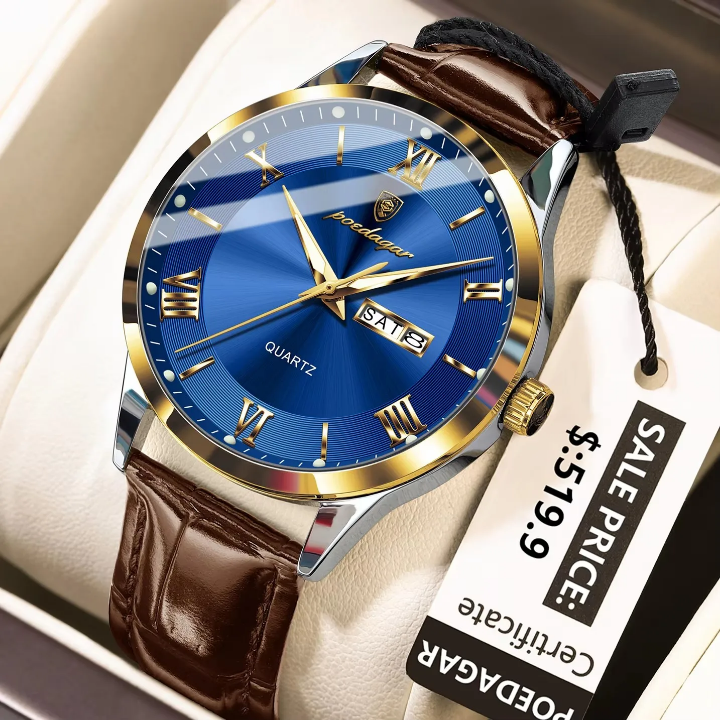 MONTRE POEDAGAR EN CUIR : L'accessoire qui révèle votre élégance et affirme votre personnalité en toute occasion.