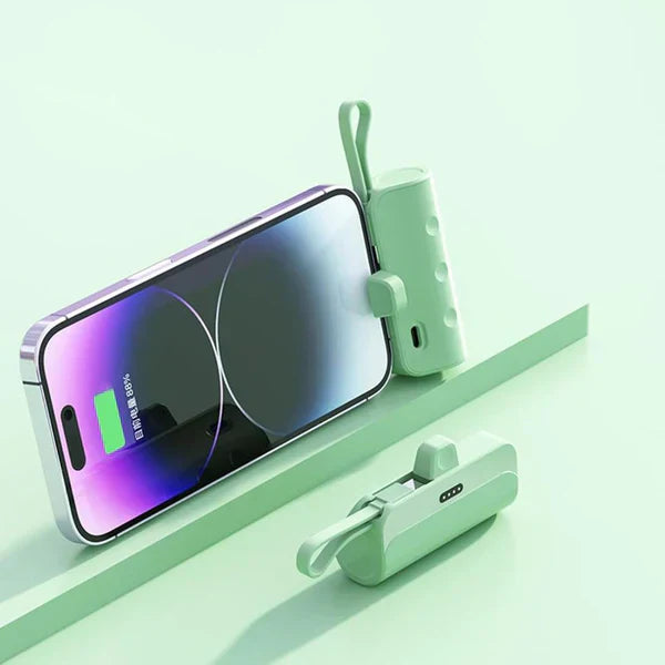 Mini power bank 2 en 1 compacte, légère et facile à transporter (tik)
