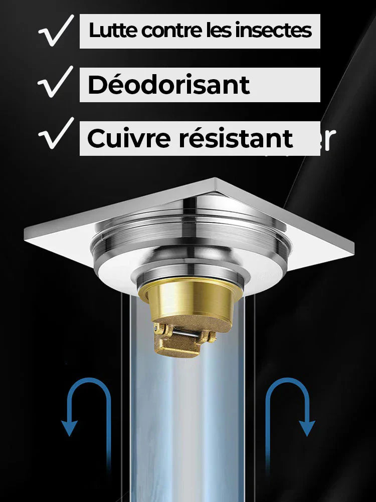 Bouchon anti-odeur pour toilettes & éviers — bloque mauvaises odeurs ET insectes à la source