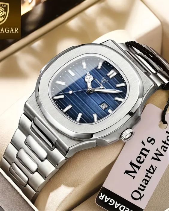 POEDAGAR 930 – La Montre en Acier Inoxydable qui Allie Élégance, Robustesse et Précision