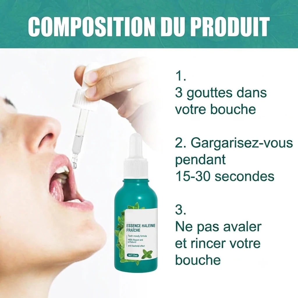 Spray Assainisseur d'Haleine à la Menthe