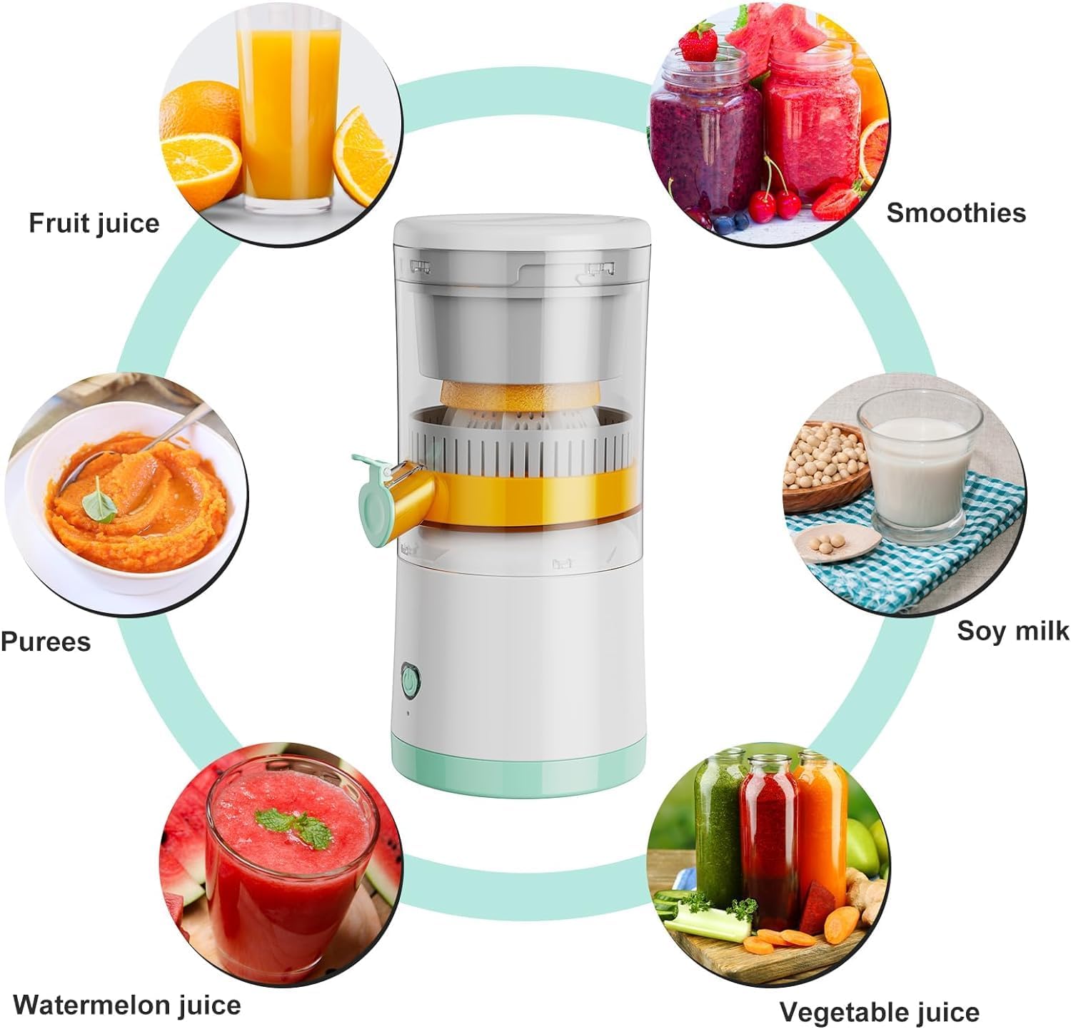 FreshJuice™ 6-en-1 - Le Presse-Agrumes Intelligent Qui Prépare Vos Jus En Quelques Secondes