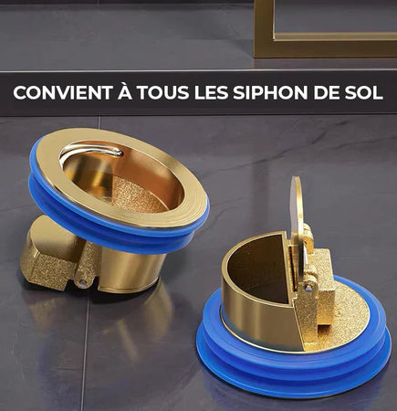 Bouchon anti-odeur pour toilettes & éviers — bloque mauvaises odeurs ET insectes à la source